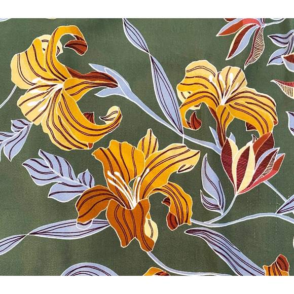 🛍️ Fever Green Floral Print Lace Sleeve Blouse Womens Size 1X - Picture 4 of 9